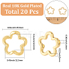 20Pcs Alloy Bead Frame FIND-SC0017-73G-2