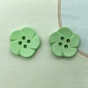 Spray Painted Plastic Buttons FIND-WH0152-394B-12-1