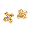 Brass Micro Pave Clear Cubic Zirconia Charms KK-Z162-04G-2