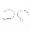 Ion Plating(IP) 304 Stainless Steel Earring Hooks X-STAS-L216-02A-M-2