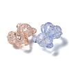Crackle Transparent Acrylic Beads OACR-G033-05D-3