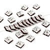 Brass Rhinestone Spacer Beads RSB072-17S-1