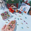120Pcs 6 Colors Plastic Pendants FIND-SC0010-90B-3