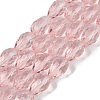 Transparent Glass Beads Strands EGLA-N013-T6mm-D18-1