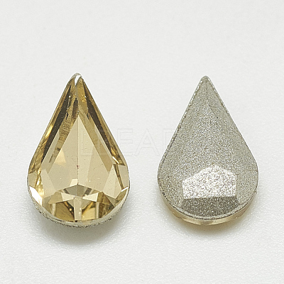 Pointed Back Glass Rhinestone Cabochons RGLA-T082-5x8mm-04-1