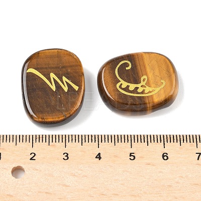 16Pcs 16 Styles Natural Tiger Eye Display Decorations G-F786-02A-06-1