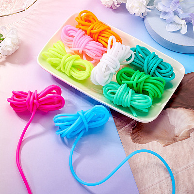 18M 9 Colors Hollow Pipe PVC Tubular Synthetic Rubber Cord RCOR-TA0001-19-1