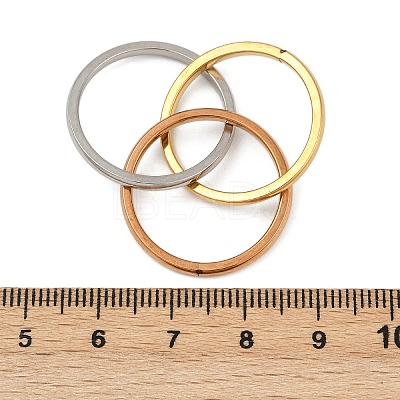 201 Stainless Steel Trinity Interlocking Ring Finger Rings FS-WG6776A-02-1
