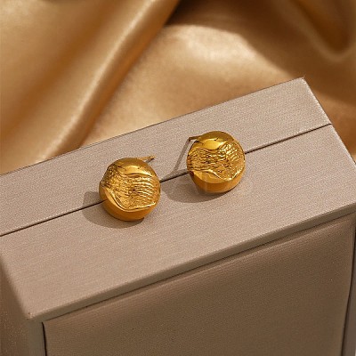 304 Stainless Steel Stud Earrings WG8DFB4-02-1