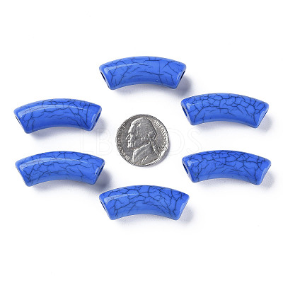 Opaque Crackle Acrylic Beads X2-MACR-S372-001N-013-1