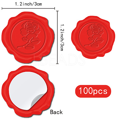 Adhesive Wax Seal Stickers DIY-CP0010-69B-1