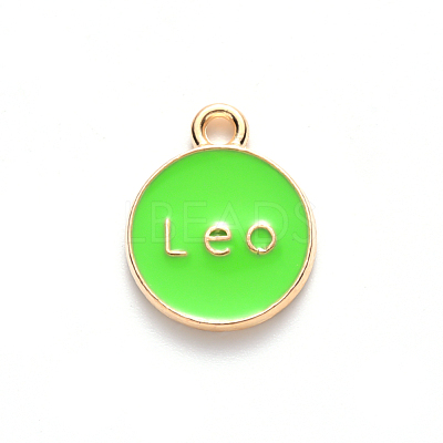 Alloy Enamel Pendants ENAM-S124-01A-06G-1