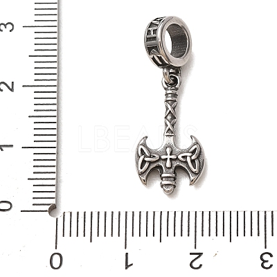 Viking 316 Surgical Stainless Steel European Dangle Charms SA-CBA7555-10AS-1