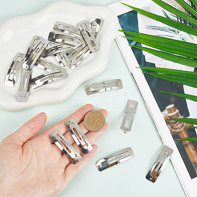 100Pcs Iron Hair Clip Findings PHAR-SC0001-002A-1