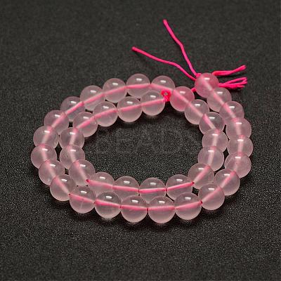 Natural Rose Quartz Beads Strands G-E375-4mm-01-1