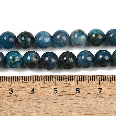 Round Natural Apatite Beads Strands G-K068-02-8mm-1
