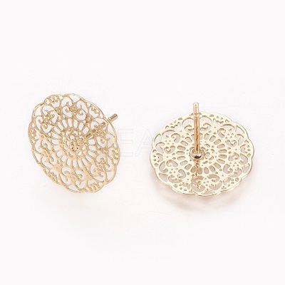 Brass Stud Earring KK-O115-08G-1