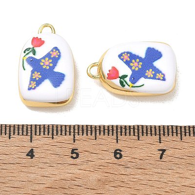 Printed Brass Pendants KK-CBAF9BC-12G-03-1
