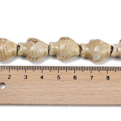 Handmade Porcelain Beads Strands PORC-P030-01A-10-1