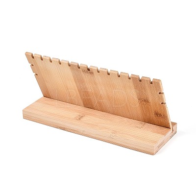 Wood with Velvet Necklace Display Stand Jewelry Pendant Holder Accessory PW-WG92612-04-1