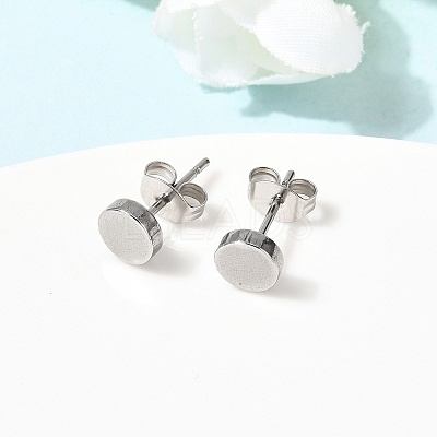 304 Stainless Steel Stud Earrings EJEW-L309-01A-P-1