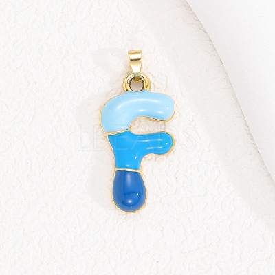 Alloy Enamel Pendants ENAM-S023-01G-F-1