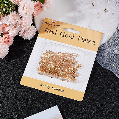 150Pcs 3 Size Brass Bead Tips KK-BBC0009-14-1