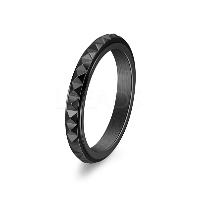Rotatable Version Korean StyleRotatable Stainless Steel Finger Ring for Men's PW-WGAB2A4-31-1