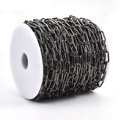 Unwelded Iron Paperclip Chains CH-S125-09B-B-1