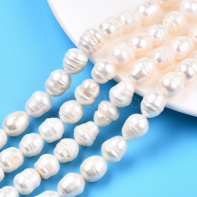 Natural Cultured Freshwater Pearl Beads Strands PEAR-N012-10C-1