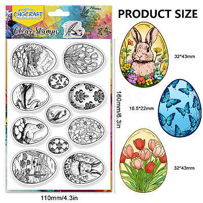 PVC Plastic Clear Stamps DIY-WH0618-0323-1