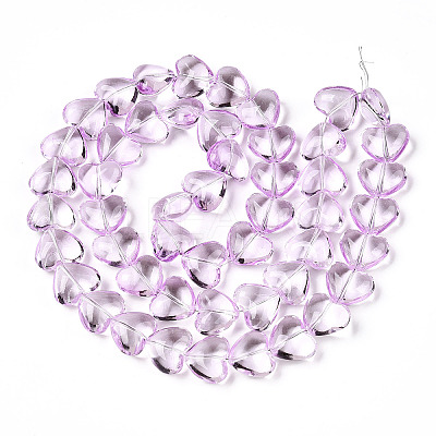 Transparency Glass Beads Strands GLAA-T023-13G-1