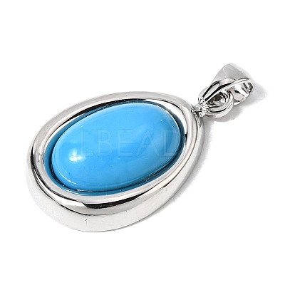 Synthetic Turquoise Pendants KK-L267-01P-01-1
