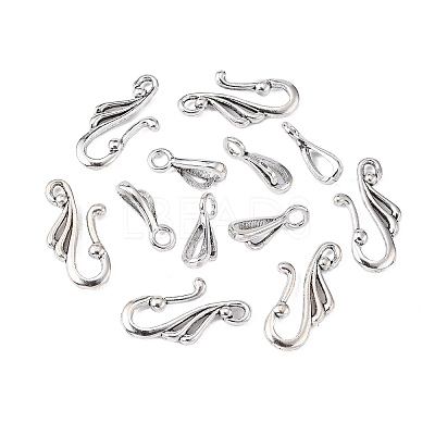 Tibetan Style Alloy Hook and Eye Clasps LS-LF1157Y-NF-1