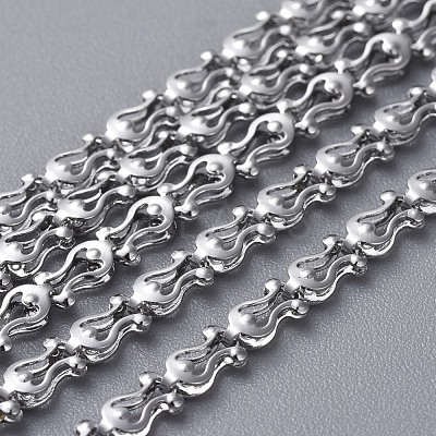 Tarnish Resistant 304 Stainless Steel Chains CHS-K001-64-1