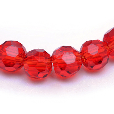 Transparent Glass Bead Strands GLAA-R166-10mm-01D-1