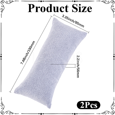 2Pcs Velvet Watch Pillow Jewelry Displays ODIS-BBC0001-07A-1