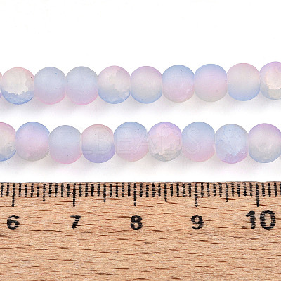 Crackle Glass Beads Strands GLAA-N009-6mm-04-1