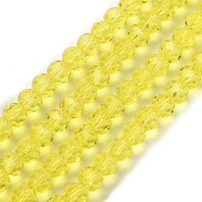 Transparent Glass Bead Strands GLAA-G013-6mm-68-1
