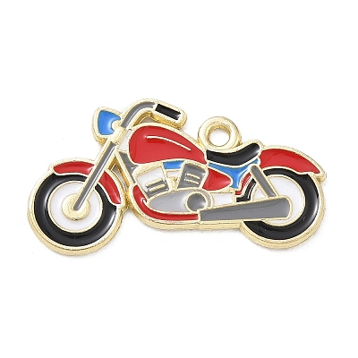 Racing Car Theme Alloy Enamel Pendants AL-CBA4666-03E-01-1
