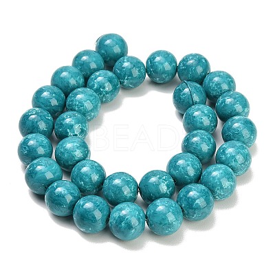 Baking Paint Glass Beads Strands GL-CBA8F4B-02D-1