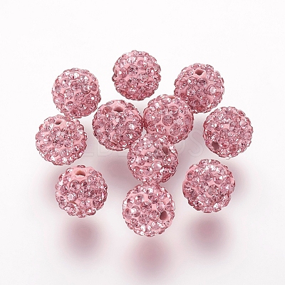 Polymer Clay Rhinestone Beads LS-RB-K050-8mm-C26-1