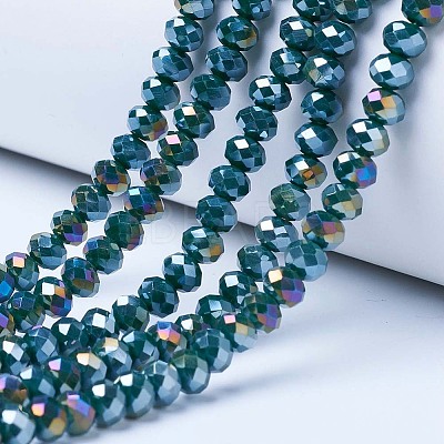 Electroplate Glass Beads Strands LS-EGLA-A034-P10mm-B10-1