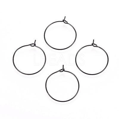 316L Surgical Stainless Steel Hoop Earring Findings STAS-D164-05B-1