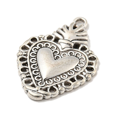 Tibetan Style Alloy Pendants TIBE-L013-08AS-02-1