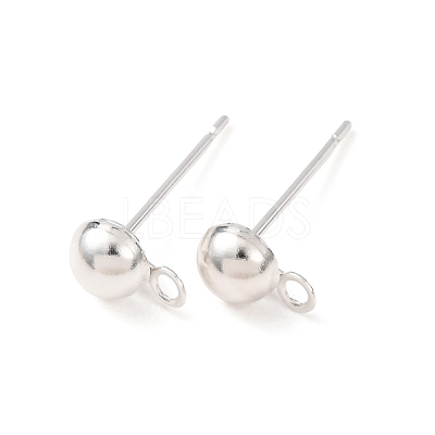 Brass Stud Earring Findings LS-KK-G604-01S-02-1