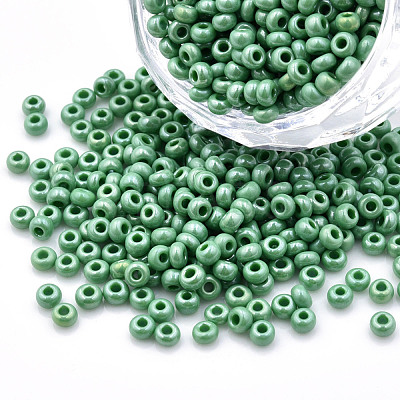 8/0 Czech Opaque Glass Seed Beads SEED-N004-003A-02-1