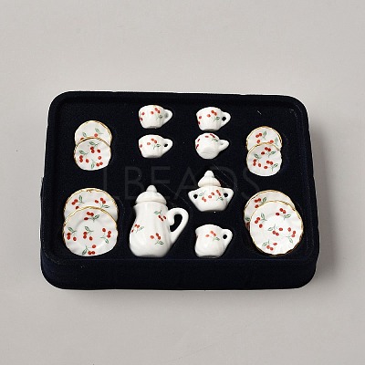 Tea Set Miniature Ornaments AJEW-WH0696-756A-1