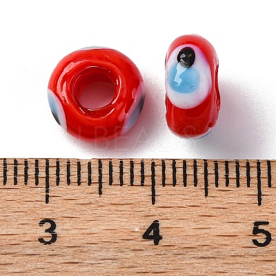 Handmade Evil Eye Lampwork Beads LAMP-F021-01-03-1