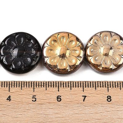 Czech Pressed Glass Beads GLAA-I061-48B-1